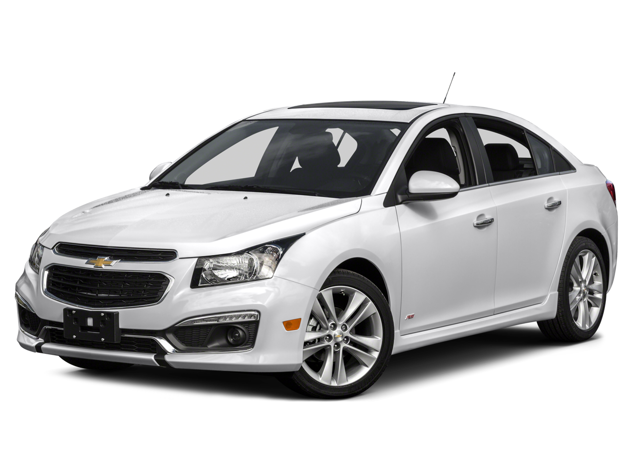 2015 Chevrolet Cruze LTZ in Siren Red Tintcoat — front three-quarter view