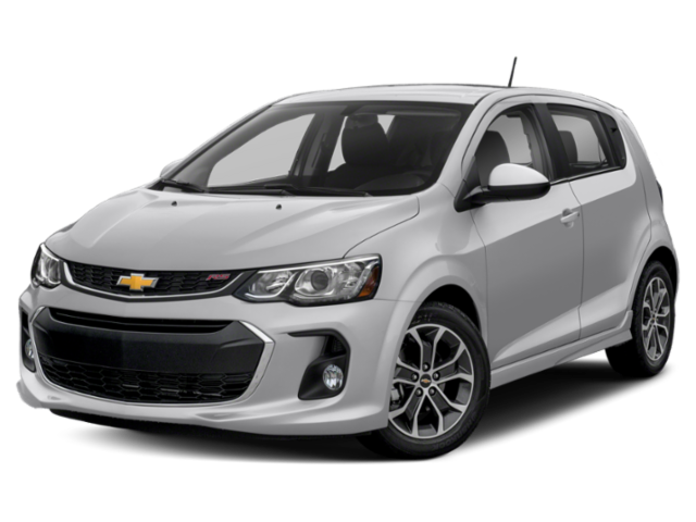 2018 Chevrolet Sonic LT in Nightfall Gray Metallic — front three-quarter view