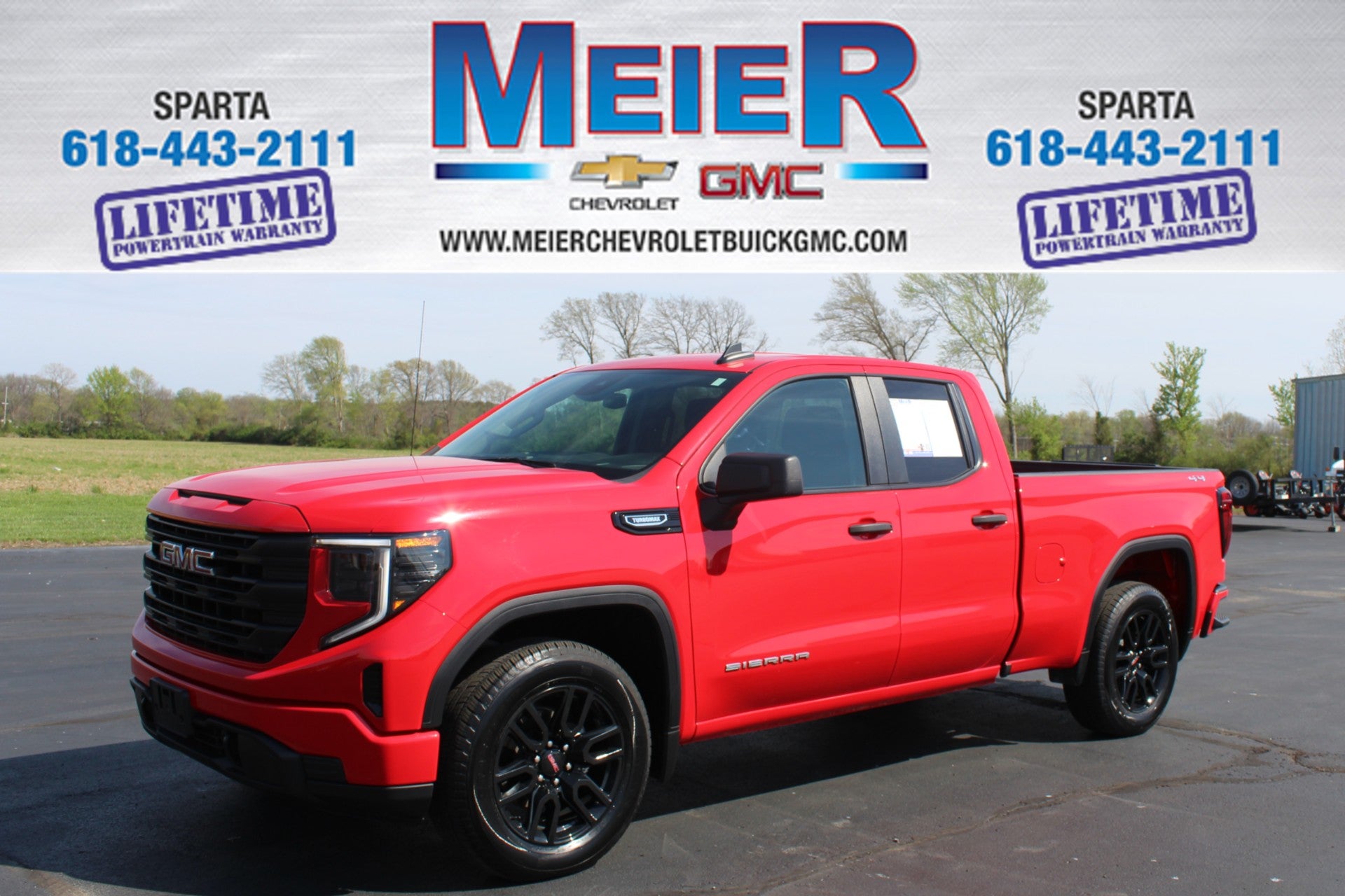 2024 GMC Sierra 1500 Pro in Cardinal Red — front three-quarter view