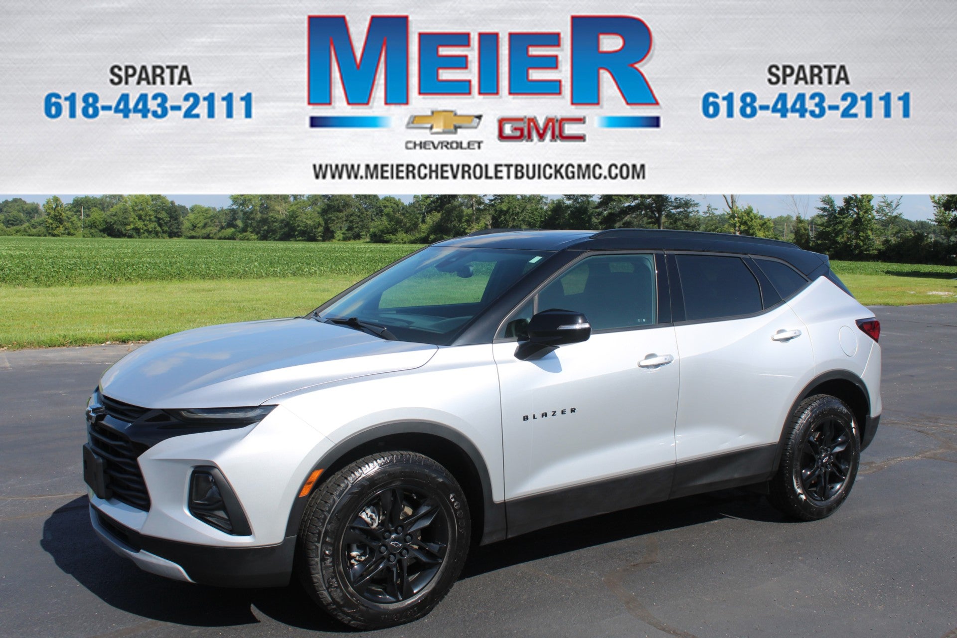 2022 Chevrolet Blazer 2LT in Silver Ice Metallic — front three-quarter view