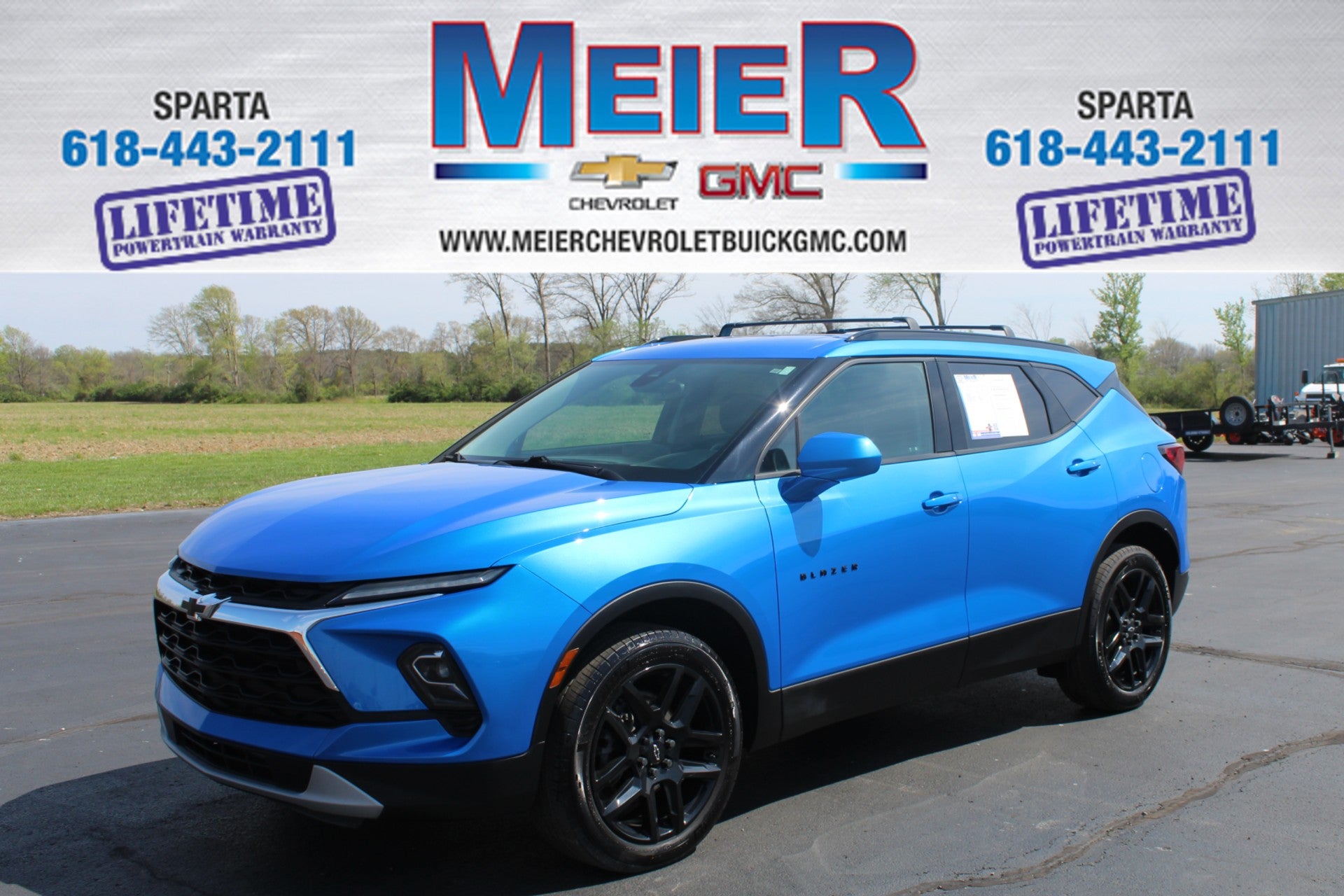 2024 Chevrolet Blazer 2LT in Riptide Blue Metallic — front three-quarter view